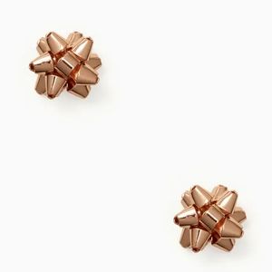 Kate Spade Bourgeois Bow Rose Gold Stud Earrings